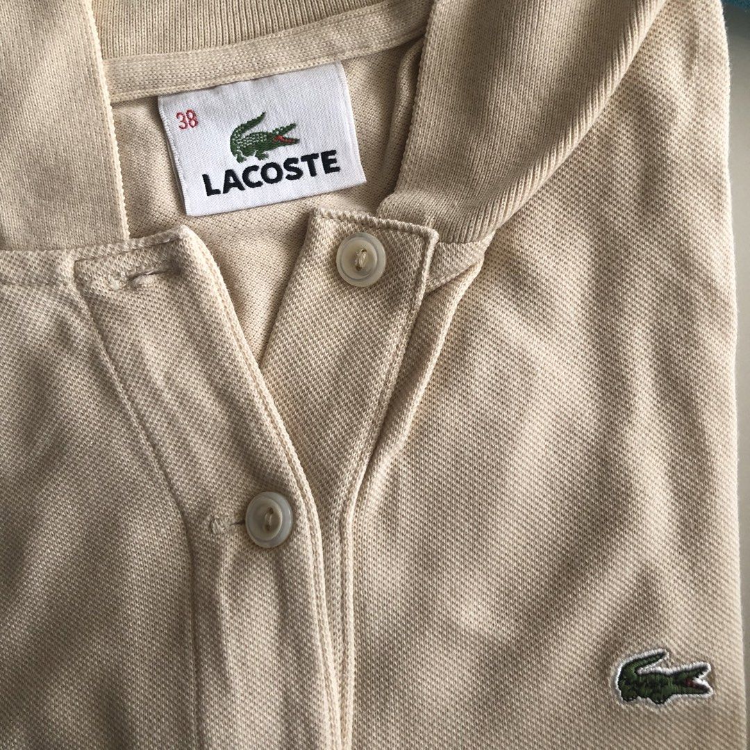 Original LACOSTE Size 38 Poloshirts (Category: Others Tops) located in Rizal. Submitted by em528.maison (Listing ID 1470789823, Image 2). Description: Lacoste Size 38 Womens Poloshirt Lightly Used Php 580 EACH Poloshirts Pink Light pink Beige Green Red Skyblue Deep purple White .