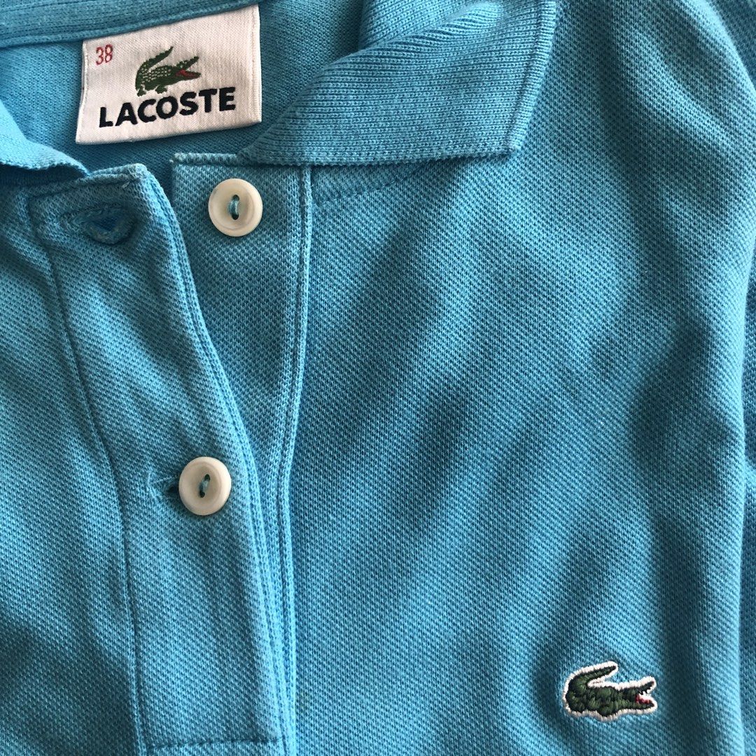 Original LACOSTE Size 38 Poloshirts (Category: Others Tops) located in Rizal. Submitted by em528.maison (Listing ID 1470789823, Image 3). Description: Lacoste Size 38 Womens Poloshirt Lightly Used Php 580 EACH Poloshirts Pink Light pink Beige Green Red Skyblue Deep purple White .