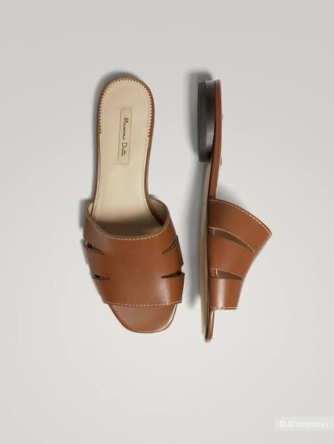 Original Massimo Dutti Brown Leather Flat Sandals Slides (Category: Flats & Sandals) located in Las Pinas. Submitted by drecessionista (Listing ID 1470882825, Image 1). Description: - Brand: Massimo Dutti - Style: Slip-on slide sandals with multi-strap cutouts - Details: Contrast white stitching, flat heel design - Insole: Clean beige inner sole with clear brand logo stamp - Condition: Great for everyday warm-weather wear - Shipping: Lalamove or 