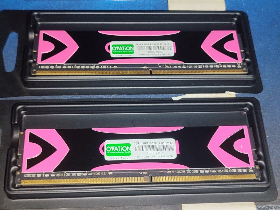 Ovation 8GB DDR4 2666mhz RAM 1500php each (Category: Computer Parts) located in Quezon City. Submitted by edrielgp (Listing ID 1470856975, Image 1). Description: Ovation 8GB DDR4 2666mhz RAM 1500php each Extra stock only for emergency use. Used once for testing only since purchased 2020 pa. Payment - gcash or gotyme Meet up by schedule Location: Wilcon City Center Visayas Ave., Quezon City J&T, LBC & Lalamove - SHIPPING everyday.