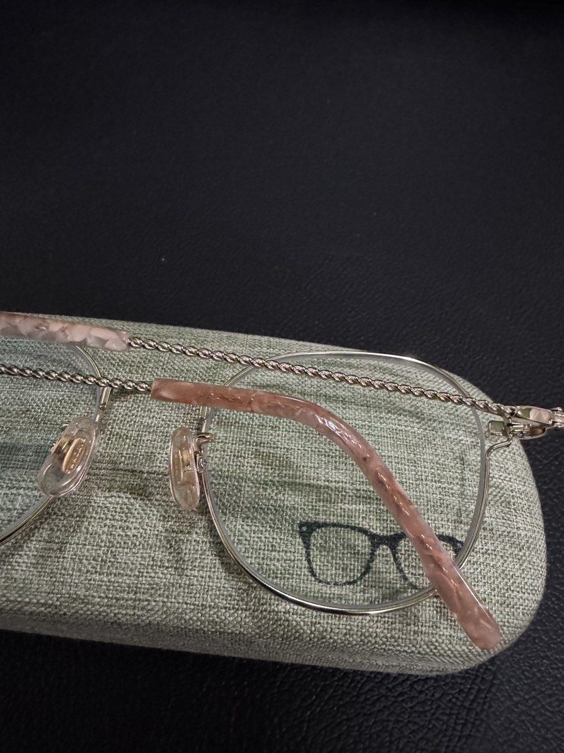 OWNDAYS Rose gold round optical glasses with case (Category: Sunglasses & Eyewear) located in Quezon City. Submitted by saynic (Listing ID 1470860579, Image 3). Description: RFS: Bought new one for different style. Im near sighted, the measurements are along these figures. Left Nearsighted 100 Left Astigmatism 75 Right Nearsighted 75 Right Astigmatism 25.