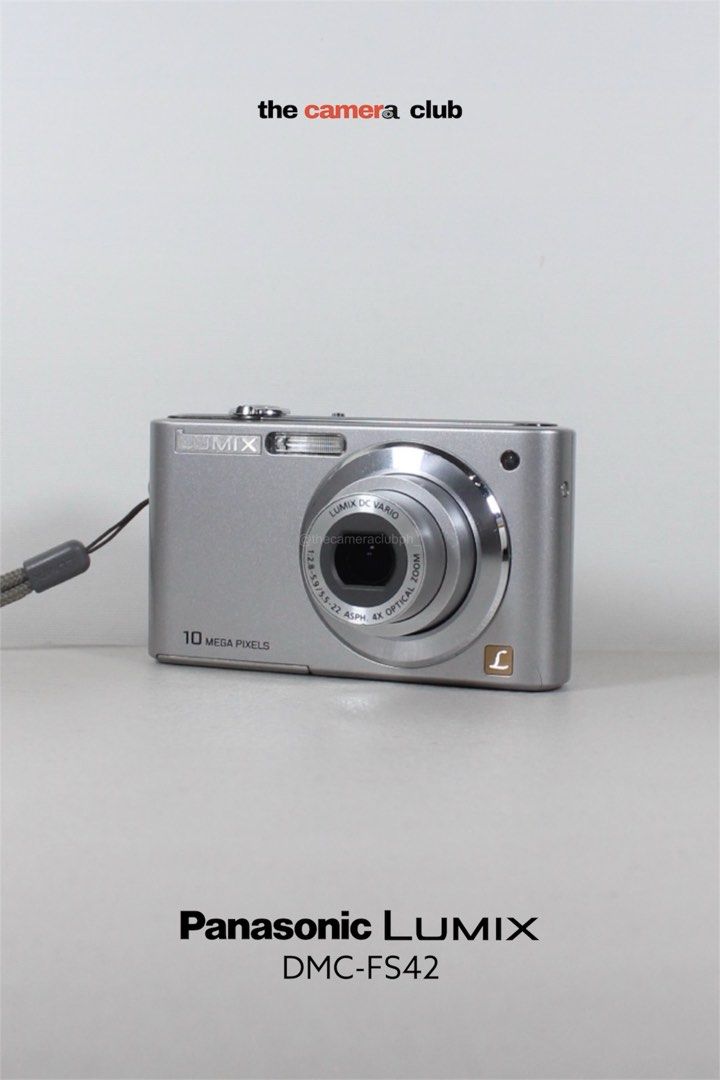 Panasonic Lumix DMC-FS42 10.1 MP Digital Camera (Category: Cameras) located in Tarlac. Submitted by thecouclub (Listing ID 1470847988, Image 1). Description: Panasonic Lumix DMC-FS42 10.1 MP Digital Camera ♡ ̆̈ CCD sensor ♡ ̆̈ built-in flash working ♡ ̆̈ movie mode with sound ♡ ̆̈ MEGA O.I.S image stabilization ♡ ̆̈ scene modes ♡ ̆̈ color mode ♡ ̆̈ 4x optical zoom ♡ ̆̈ digital zoom ♡ ̆̈ 2.5” LCD display ♡ ̆̈ all buttons working ♡ ̆̈ clean lumix l