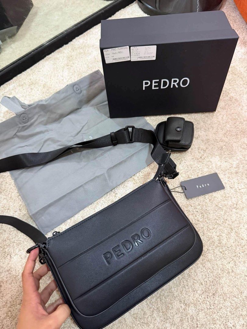 Pedro Frank Sling Bag (Category: Sling Bags) located in Quezon City. Submitted by stuffs.hellyy (Listing ID 1470913999, Image 2). Description: super nice in actual! 🥹 check latest photo for when worn .