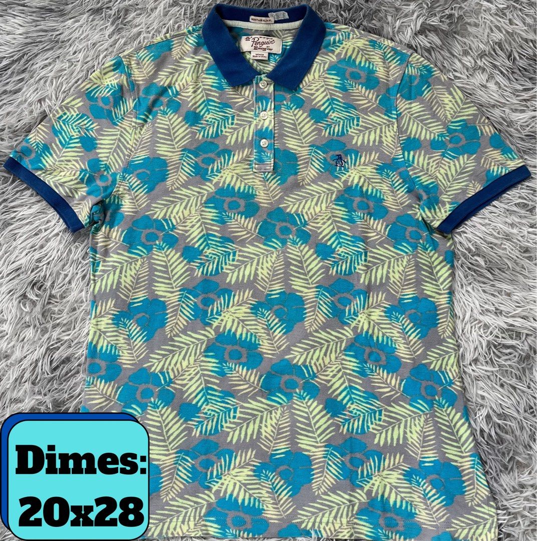 Penguin AOP Polo Shirt (Category: Tshirts & Polo Shirts ) located in Lipa City. Submitted by kent.finds (Listing ID 1470875297, Image 1). Description: Dimension: 📏W 28 📏L 20 Color Rate: 9.8/10 📌 Excellent Condition 💸 Mine : ₱950 + Shipping Fee🚚 Issue: Super minimal fold❌.