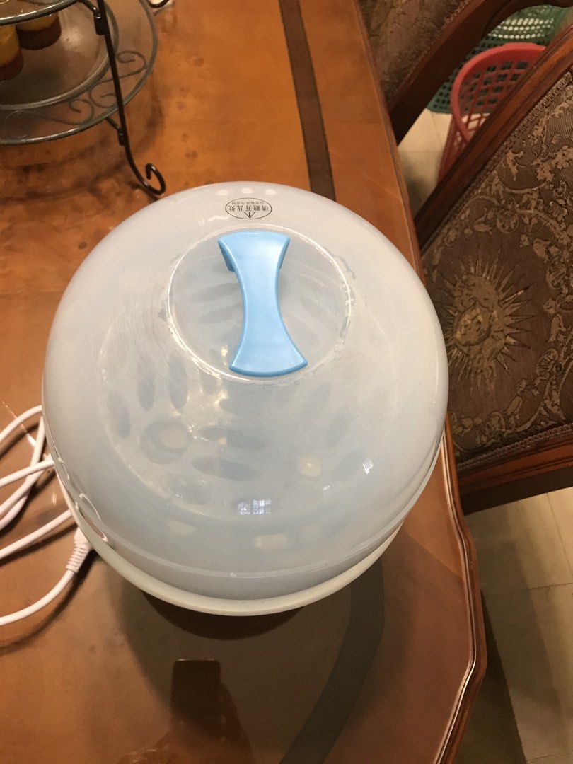 Pigeon Single function steam sterelizer (Preloved) (Category: Breastfeeding & Bottle Feeding) located in Pasig City. Submitted by annefashionshoppe (Listing ID 1470850411, Image 3). Description: Pigeon Single function steam sterelizer (Preloved) With Original box Good condition (see attached photo and for sure buyer i can send video too) Rfs (decluttering) First come first serve/to pay basis For pick up only or thru lalamove/grab rider.