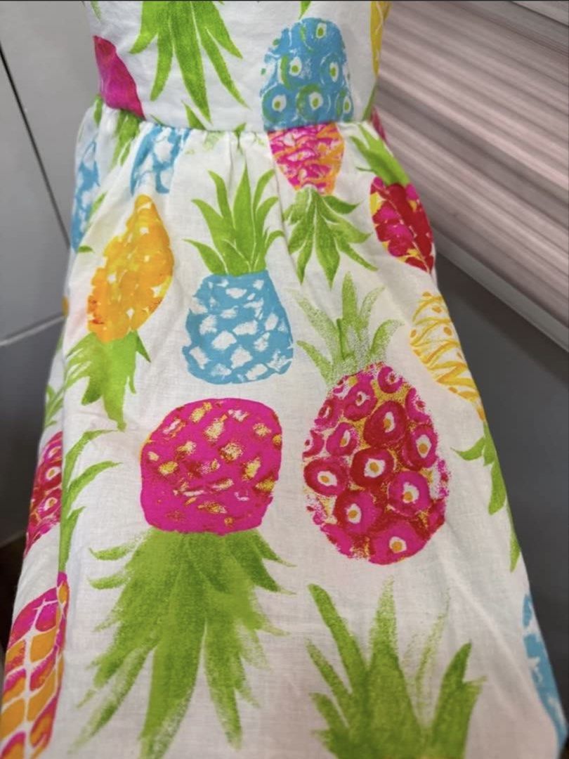 Pineapple Print Dress 6-7y (Category: Babies & Kids Fashion) located in San Mateo. Submitted by eulahs_clothing_boutique (Listing ID 1470768543, Image 3). Description: 1 DAY RESERVATION ONLY! NO PAYMENT - NO SHIPPING LAST PRICE POSTED!! Courier: J&T, Lalamove/Grab Express Payment Method: Gcash or Maribank.