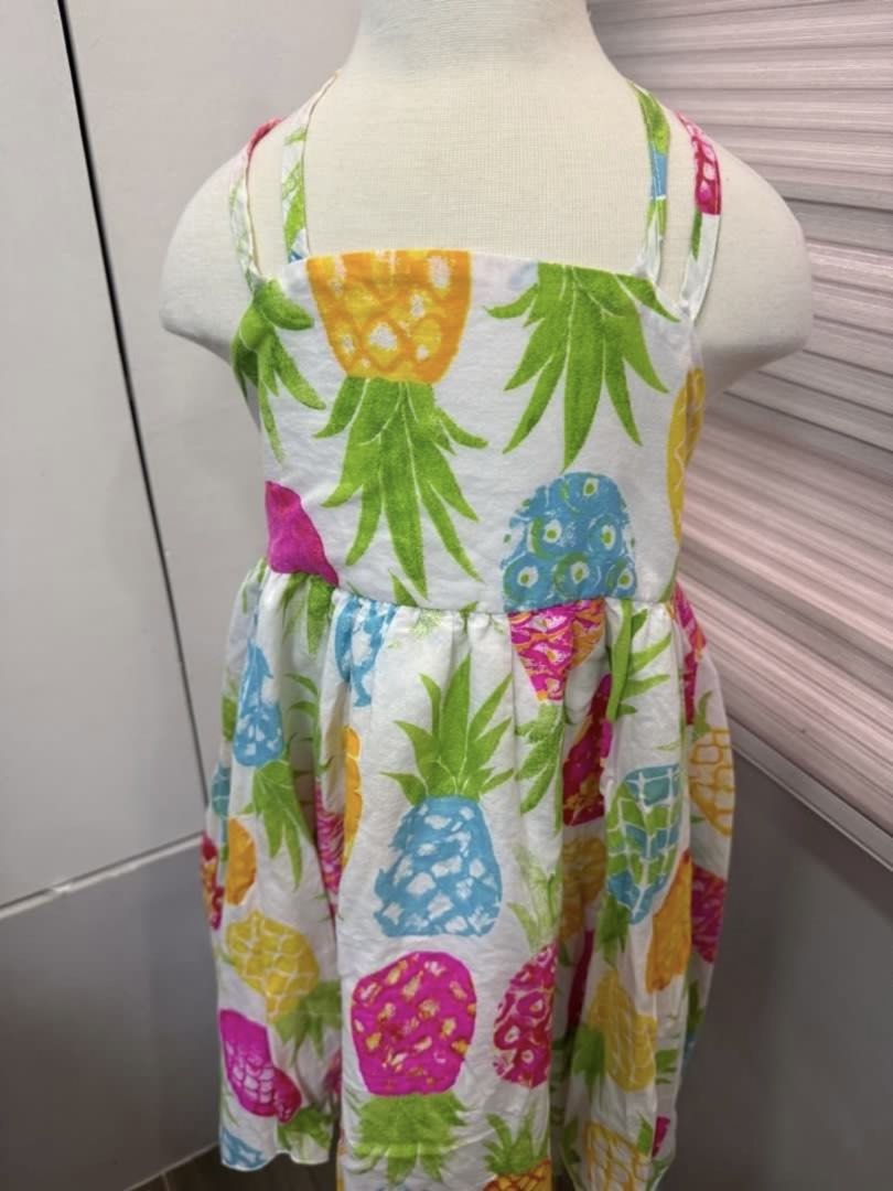 Pineapple Print Dress 6-7y (Category: Babies & Kids Fashion) located in San Mateo. Submitted by eulahs_clothing_boutique (Listing ID 1470768543, Image 2). Description: 1 DAY RESERVATION ONLY! NO PAYMENT - NO SHIPPING LAST PRICE POSTED!! Courier: J&T, Lalamove/Grab Express Payment Method: Gcash or Maribank.