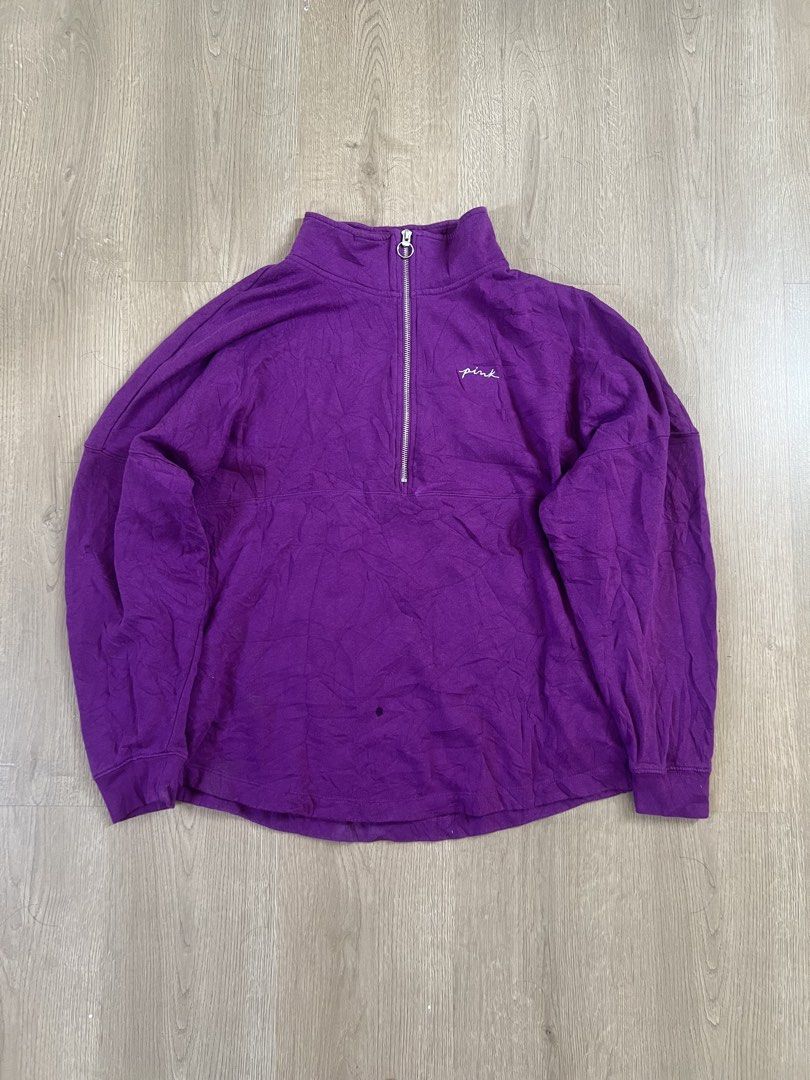 Pink Fleece Quarter-Zip Pullover (Category: Coats, Jackets and Outerwear) located in Angeles City. Submitted by mark.happenss (Listing ID 1470821226, Image 1). Description: PINK Campus Fleece Quarter-Zip Pullover Waist: 23 Length: 28.