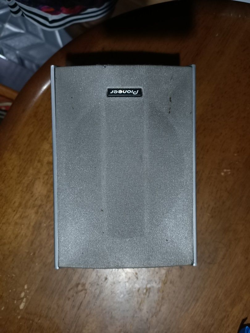 Pioneer S-DV303 Front Speaker (Category: Soundbars, Speakers & Amplifiers) located in Taguig. Submitted by grandfish_55ab5c (Listing ID 1470930295, Image 1). Description: - Brand/Model: Pioneer S-DV303 Front Speaker Unit - Power & Impedance: 75W Maximum Power, 6 ohms - Design: Grey mesh grille with spring clip terminals - Mounting: Rear wall mount slot and screw holes - Origin: Made in China - Condition: Tested and working, ideal for home audio s