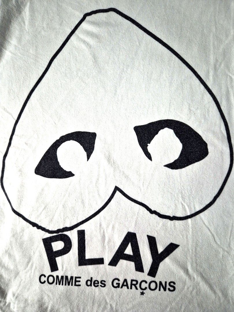 PLAY / COMME des GARÇONS (Category: Shirts) located in Antipolo. Submitted by saribymonica (Listing ID 1470871705, Image 2). Description: Size: Small • Stored in the cabinet, so the item may be wrinkled and may need ironing. • Colors may vary slightly due to lighting and screen settings. • Please check all photos carefully before purchasing. • Sold as is. No returns, refunds, or exchanges once sold. • Serious buyers only. Please respect each othe