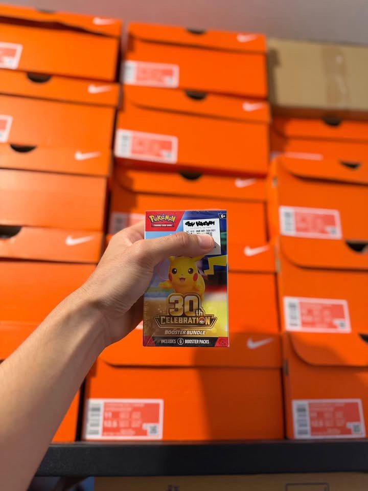Pokemon 30th Celebration Booster Bundle Box (Category: Card Packs) located in Makati City. Submitted by xxgabxx (Listing ID 1470795088, Image 1). Description: Pokémon TCG 30th celebration “booster bundle” sealed / no issue With receipt 4,499 only Marikina loc.