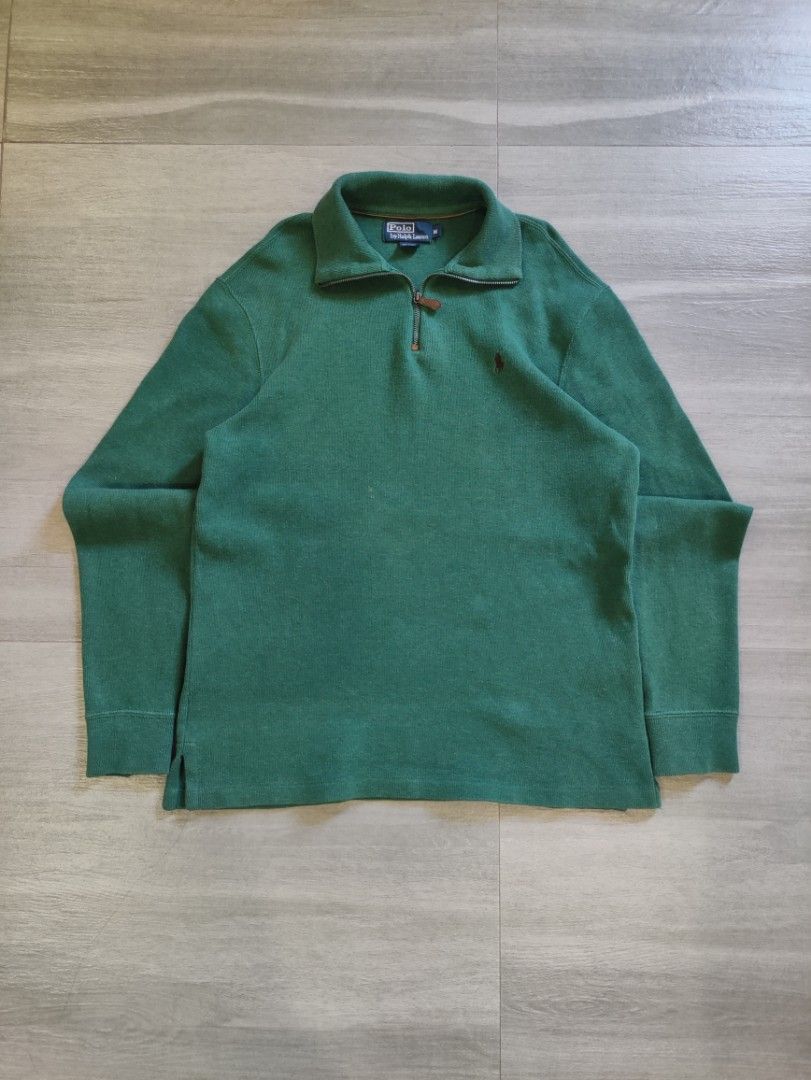 Polo Ralph Lauren Quarter Zip Sweatshirt (Category: Tshirts & Polo Shirts ) located in Calamba. Submitted by alorbis96758 (Listing ID 1470798623, Image 1). Description: ▪️Dimensions Length : 27" Width : 21" Sleeve Length : 25" ▪️Best Fit : Medium ▪️Color Rate : 9.2/10 ▪️Complete Tags ✅ ▪️Overall Condition : Excellent ▪️Issues : ❌.