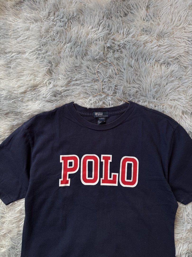 Polo RL Script Tee (Category: Tshirts & Polo Shirts ) located in Taguig. Submitted by mrwickjohn67 (Listing ID 1470904980, Image 1). Description: Issue: none Size: in inches (WXL) 18x25.