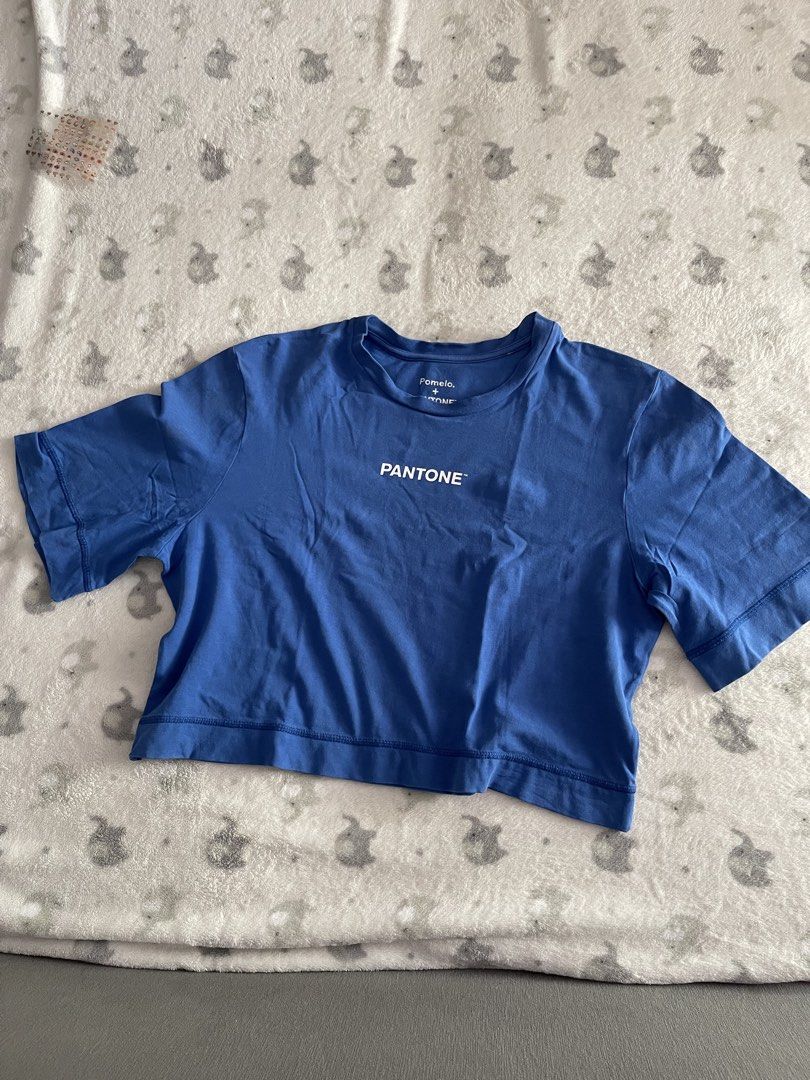 Pomelo x Pantone blue top (Category: Shirts) located in Sorsogon. Submitted by comfortbeforestyle (Listing ID 1470771331, Image 1). Description: Pomelo x PANTONE Blue Top | Small Super comfy and nice in actual! Made of 95% cotton with a relaxed, loose-fit style. There are some pinkish marks on the back, possibly due to long-term storage. Not sure if these will come off after washing. The issue is only on the back. Please check the photos and BUY 