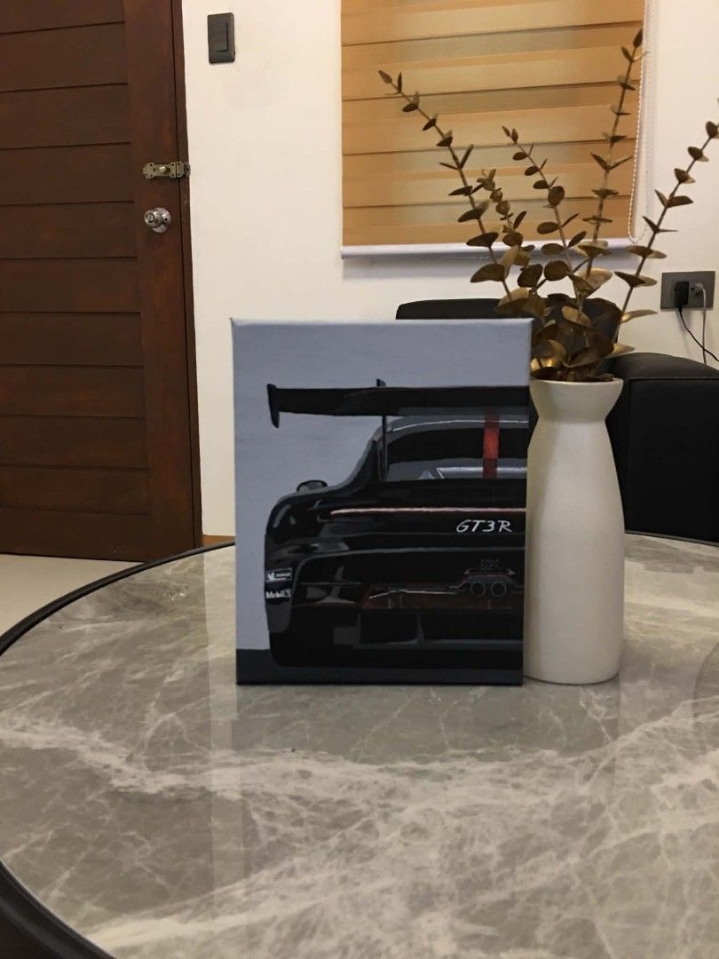 Porsche 911 Acrylic Painting (Category: Art & Prints) located in Cavite. Submitted by cheine (Listing ID 1470835175, Image 2). Description: Title: Porsche 911 GT3 R Medium: Acrylic on Stretched Canvas Size: 20 x 25 cm Price: ₱1,500 Year: 2026 With COA Note: Colors may vary due to lighting Mode of Payment: GCash / Cash Location: Imus Cavite Shipping Courier: J&T / Lalamove / Pick-up (Buyer handles the shipping fee) 🕰️ Send a DM to claim.