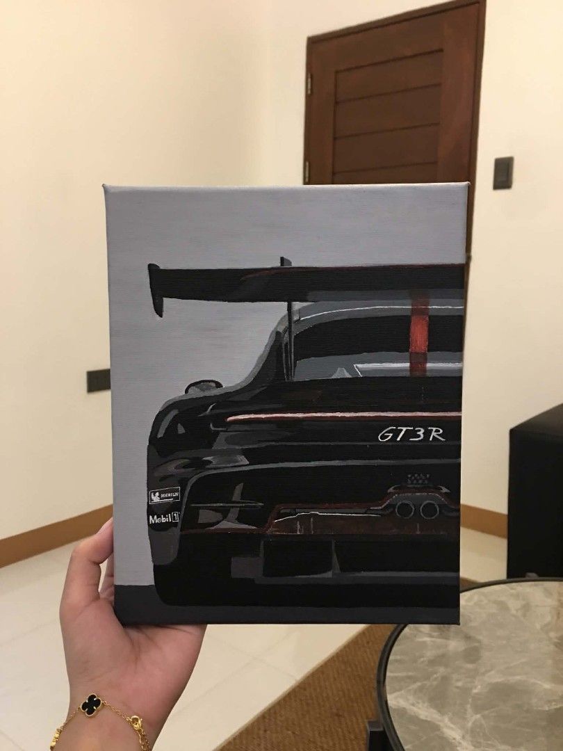 Porsche 911 Acrylic Painting (Category: Art & Prints) located in Cavite. Submitted by cheine (Listing ID 1470835175, Image 3). Description: Title: Porsche 911 GT3 R Medium: Acrylic on Stretched Canvas Size: 20 x 25 cm Price: ₱1,500 Year: 2026 With COA Note: Colors may vary due to lighting Mode of Payment: GCash / Cash Location: Imus Cavite Shipping Courier: J&T / Lalamove / Pick-up (Buyer handles the shipping fee) 🕰️ Send a DM to claim.
