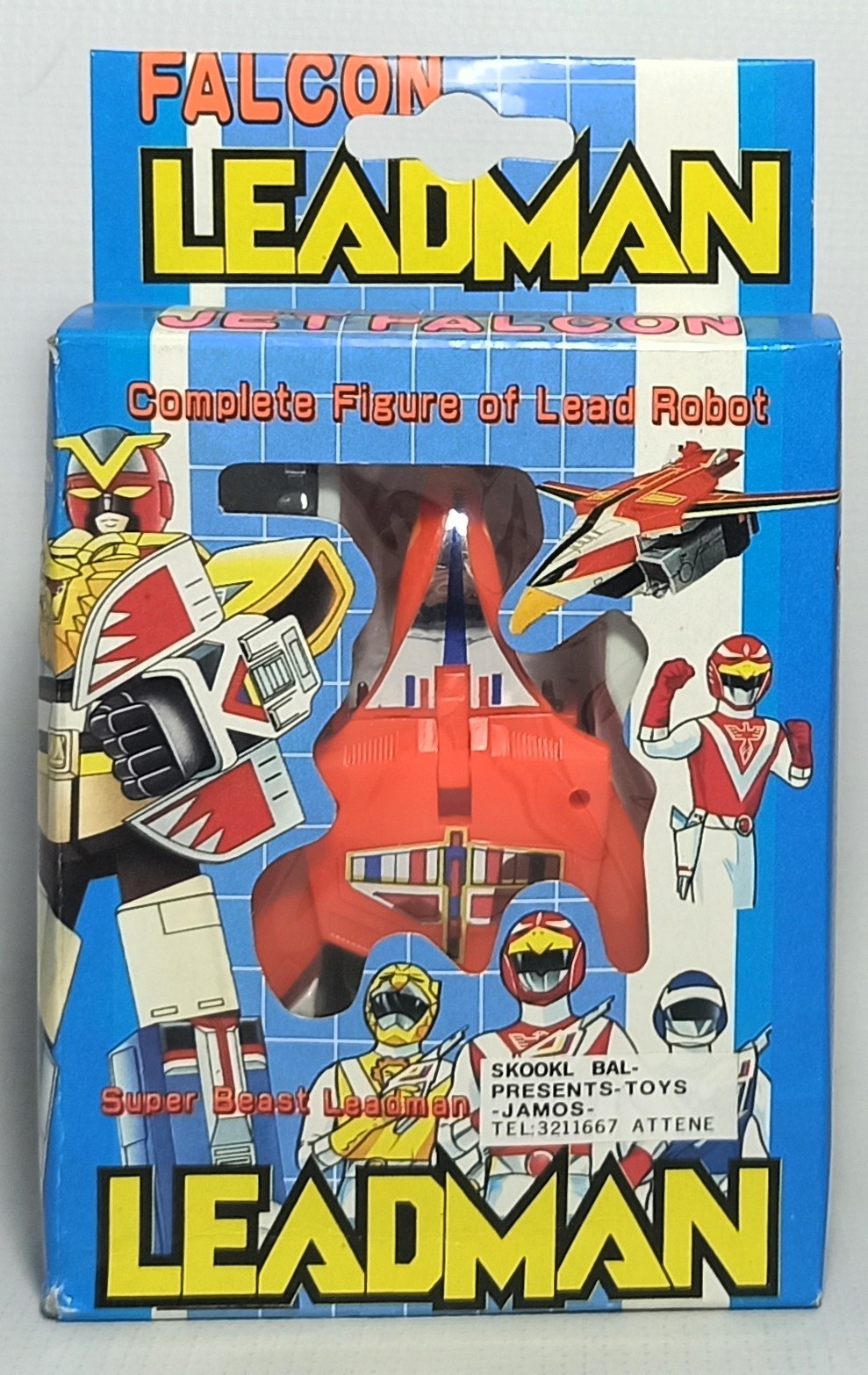POWER RANGERS VTG 80's LEADMAN LEAD ROBOT 1 JET FALCON TRANSFORMING ...