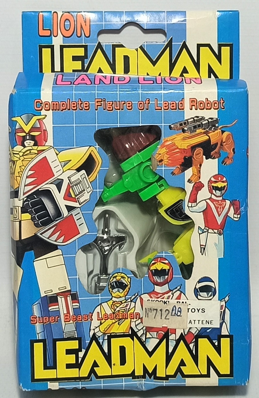 POWER RANGERS VTG 80's LEADMAN LEAD ROBOT 2 LAND LION TRANSFORMING ...