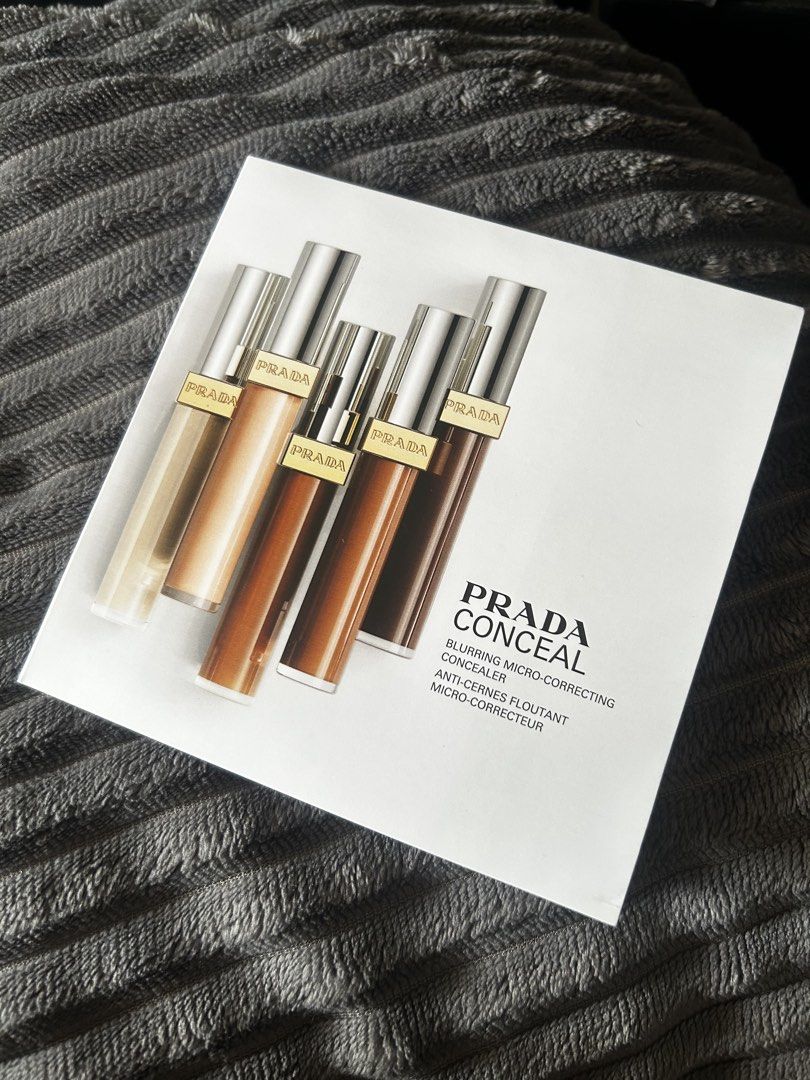 Prada Conceal Blurring Micro-Correcting Concealer Sample Card (Category: Makeup) located in Quezon City. Submitted by jules.18 (Listing ID 1470816824, Image 1). Description: Authentic Prada Conceal Blurring Micro-Correcting Concealer sample card featuring 6 versatile shades (LN2, LW3, MN5, MW6, DN7, DW8). Brand new tester card infused with micro-filter pearls, peptide complex, and squalane. Perfect for finding your exact shade match before buying