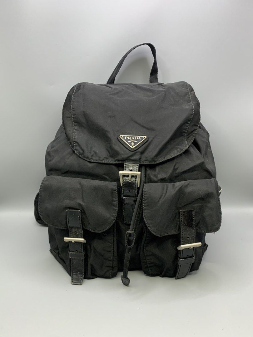 PRADA NYLON RUCKSACK (Category: Luxury Bags & Wallets) located in Bulacan. Submitted by ridersthrift_ph (Listing ID 1470807799, Image 2). Description: Authentic In Great Condition No Flaws Sign of usage check flicks for details 17,999php + Shipping fee Gcash or Bank Payment Bulacan 📍.