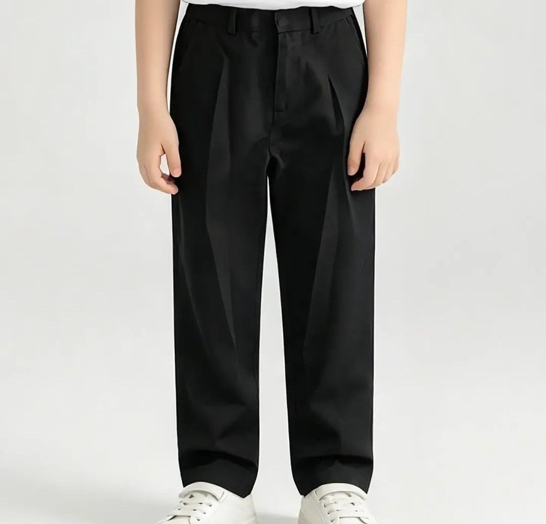PRELOVED BLACK SLACKS PANTS (Category: Babies & Kids Fashion) located in Quezon City. Submitted by luminaracouture (Listing ID 1470880343, Image 1). Description: 📏 Size: 24-26" Medida Garterized waist 📩.