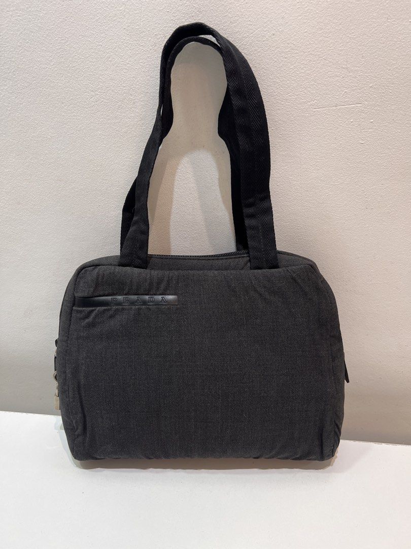 Pre-loved Prada Anthracite Grey Canvas Tote Bag (Category: Luxury Bags & Wallets) located in Cebu City. Submitted by brandedcorner_ph (Listing ID 1470923828, Image 1). Description: Pre-loved ((P))rada Anthracite Grey Canvas Tote Bag 100% Authentic or money back Condition • Excellent condition • No flaws Product Details •Color: Grey •Hardware: Silver tone •Material: Canvas •Approximate Dimensions in inches: H8.5 x W10.5 x D2.5 Color may vary due t