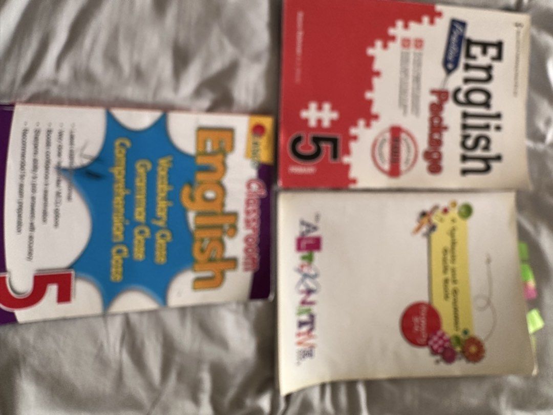 Primary 5 6 Science English Math Assessment Books Bundle, Hobbies ...