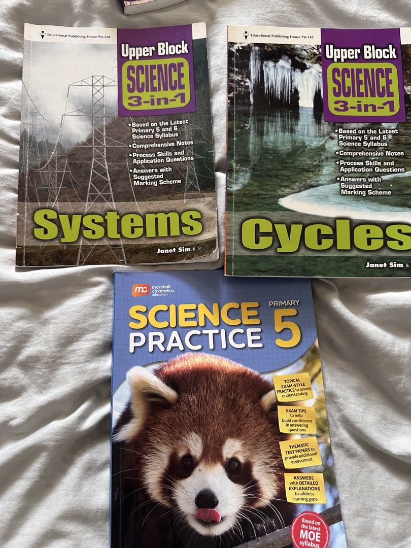 Primary 5 6 Science English Math Assessment Books Bundle, Hobbies ...