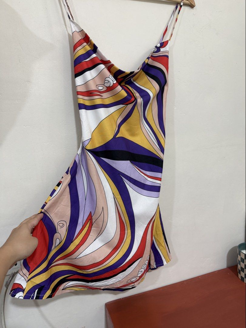 Princess Polly Abstract Backless Dress (Category: Dresses) located in Manila. Submitted by morningthrifters (Listing ID 1470767575, Image 3). Description: 📝 Princess Polly Abstract Mini Dress Good for night party, beach days, or just a normal day. Nice fabrics, comfy to wear. 📍Pateros Metro Manila 🚚 Jnt / Lalamove / Pickup 📐 Size Medium 💗 Second time buyers has a free item, follow me to get updated. ⚠️ Please make sure you want this item bef