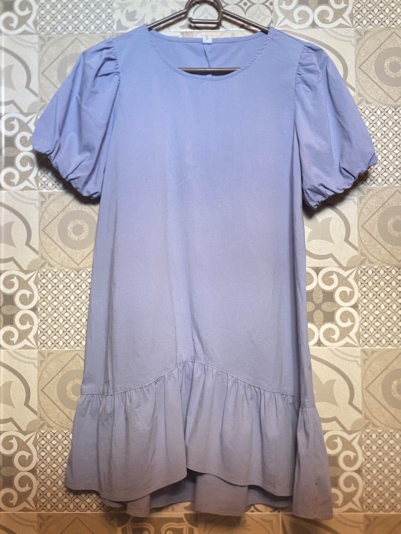 Puff Sleeve Ruffle Hem Mini Dress (Category: Dresses) located in Tagbilaran City. Submitted by rianena (Listing ID 1470773677, Image 1). Description: fits until M :) will send measurements, just pm! no when worn.