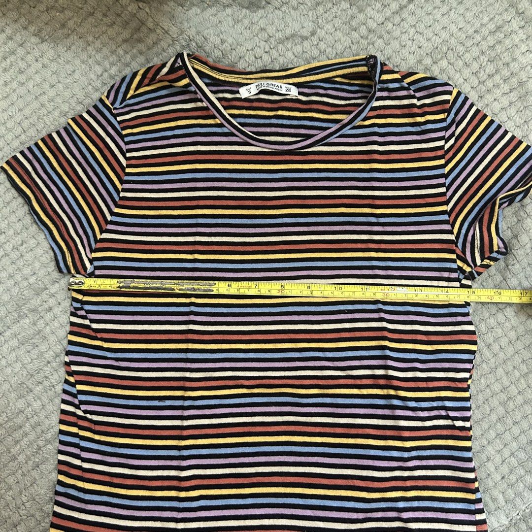 Pull & Bear Striped Shirt (Category: Shirts) located in San Juan City. Submitted by e_declutters2019 (Listing ID 1470784245, Image 3). Description: • 10/10 condition • size small.