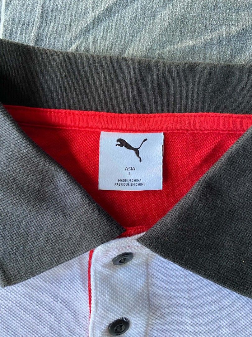 Puma racing polo shirts (Category: Tshirts & Polo Shirts ) located in Manila. Submitted by raymondrob54698 (Listing ID 1470770361, Image 3). Description: Size large 22x25.