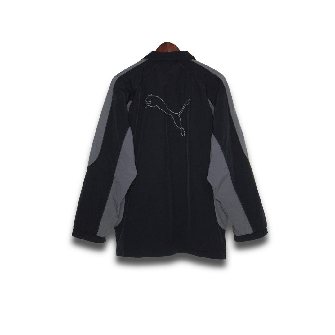 Puma Windbreaker (Category: Coats, Jackets and Outerwear) located in Davao. Submitted by justin_sells (Listing ID 1470799609, Image 2). Description: -Puma Windbreaker -Sized large-xl -Small embroidered Puma cat logo on left chest, large outlined Puma cat logo on upper back .
