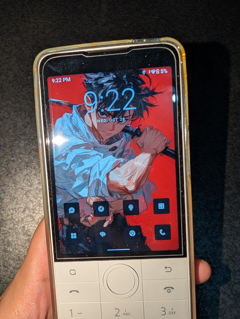 Qin F22 Pro - T9 Android Phone (Category: Android Others) located in Bacolod City. Submitted by jethelion (Listing ID 1470871168, Image 1). Description: Key Features: Operating System: Android 12 Processor: MTK Helio G85 Screen: 3.5-inch 640x960 touchscreen Memory: 4GB RAM (LPDDR4X-1800MHz) + 64GB ROM Camera: 8MP rear, 2MP front Battery: 2150mAh Connectivity: Wi-Fi, Hotspots, Bluetooth Frequency Bands Supported: 2G: GSM 2/3/5/8 3G: WCDMA 1/2/5/8 