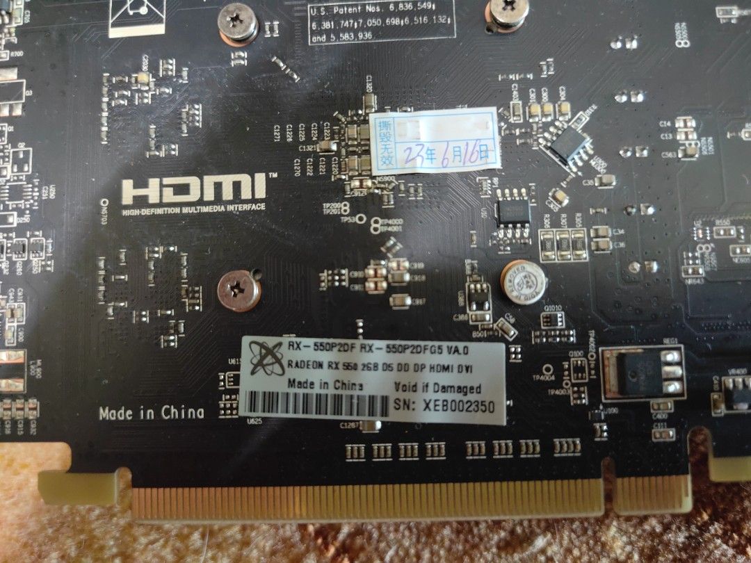 Radeon RX 550 2GB Graphics Card, Computers & Tech, Parts & Accessories ...
