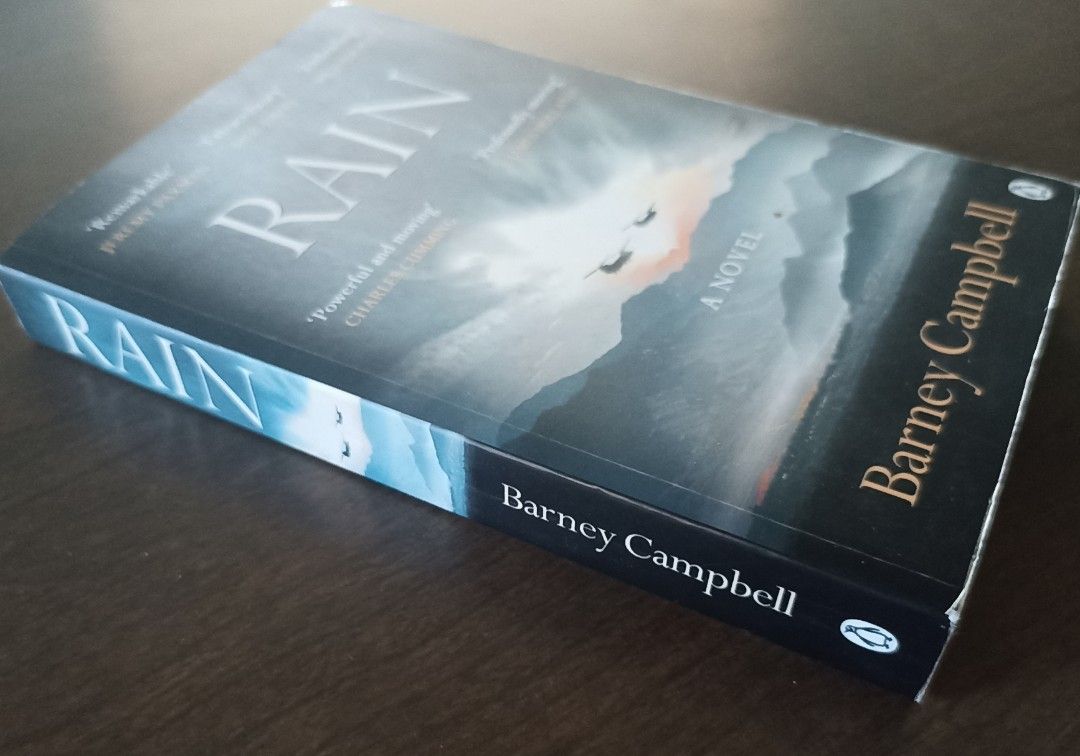 Rain by Barney Campbell (Category: Storybooks) located in Calamba. Submitted by maryann.castillo (Listing ID 1470744104, Image 3). Description: Paperback in like new condition. Minimal spine crease. No foxing, slight yellowing at the edges. No missing or torn pages. Spine is intact. Genre: Historical Fiction, Military, War. Item location: Calamba Laguna Meetup: SM Calamba MOP: Gcash, BPI MOD: Lalamove, J&T.