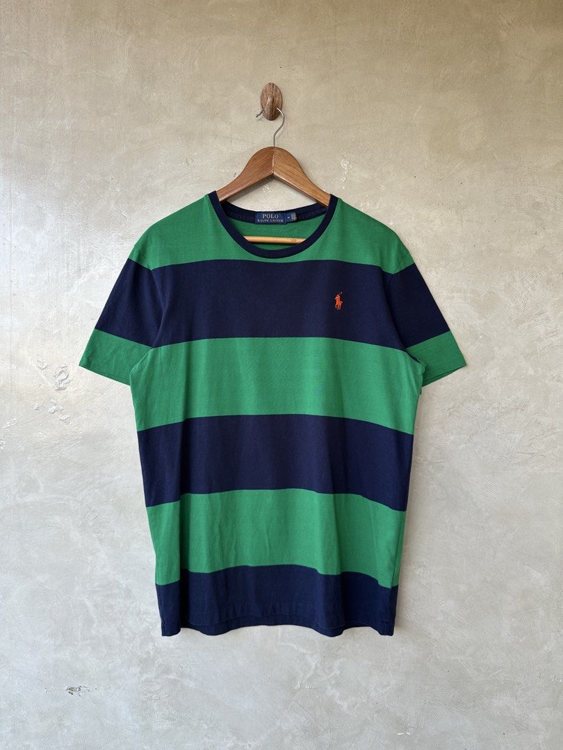 RALPH LAUREN - Classic Fit Striped Tshirt (Category: Tshirts & Polo Shirts ) located in Cavite. Submitted by second_story_ph (Listing ID 1470825277, Image 2). Description: RALPH LAUREN - Classic Fit Striped Tshirt Size: Medium Dimension: 20.5” Width / 27.5” Length Condition: Excellent.