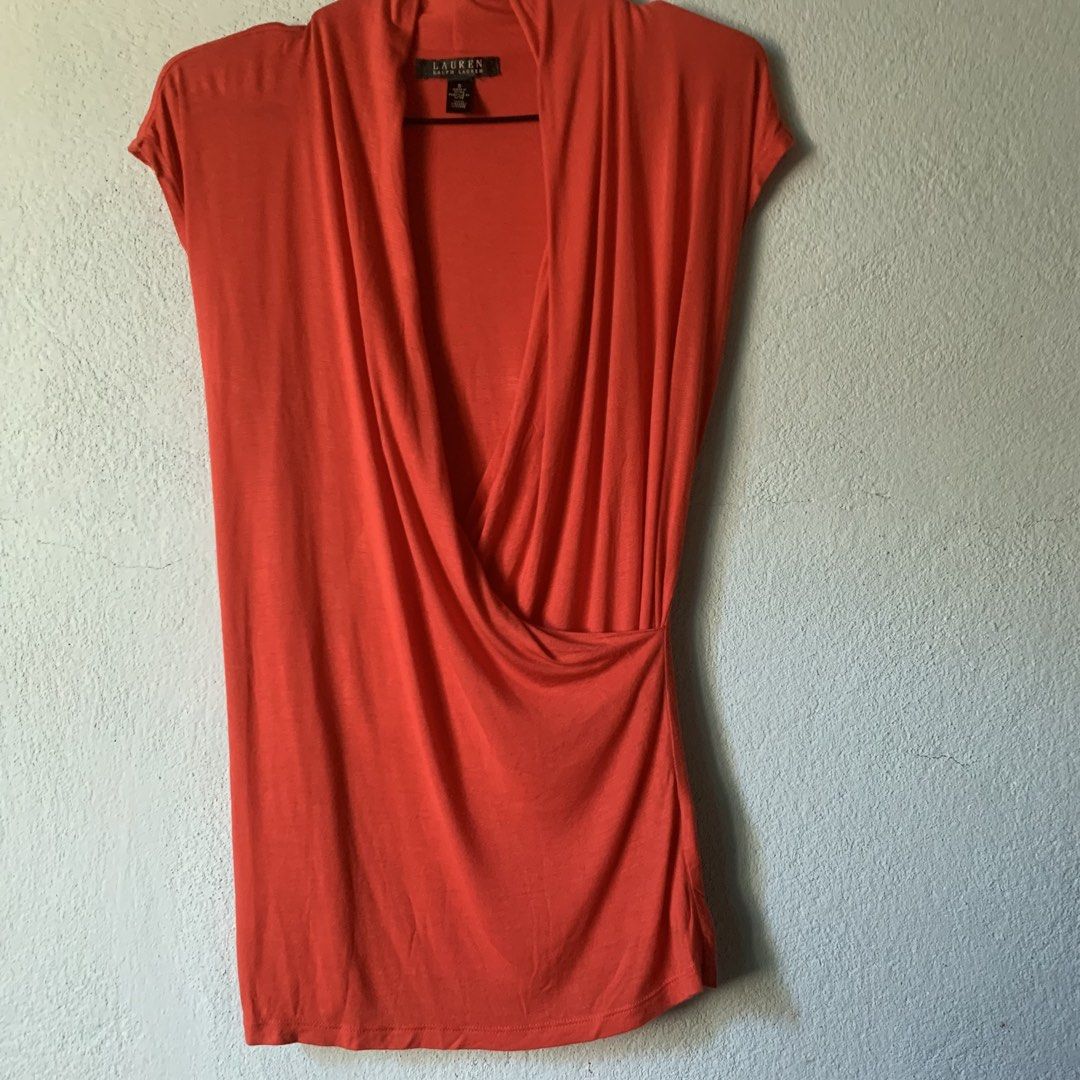 Ralph Lauren Red Orange Cross Drape Front (Category: Blouses) located in Camalig. Submitted by ryrilim (Listing ID 1470786197, Image 2). Description: 🎄🎅Decluttering 2026 Pre-Christmas Sale! 🎉🎊 J 📦Shipping will be shouldered by the buyer 🚚 Courier: J&T 🏧 BDO or G Cash Declutterring items on sale: Adidas, American Eagle, Armani, A&F, Bossini, C&A, Croft & Barrow, Divided, Gap, H&M, Izod, Lacoste, Levi Strauss, Levi’s, Mango, Old Navy, Ralph 