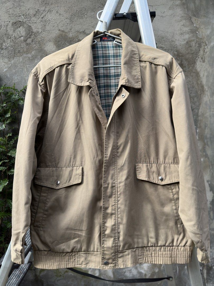RANDOM HARRINGTON JACKET - FOR SALE‼️ (Category: Coats, Jackets and Outerwear) located in Molave. Submitted by seriousjay (Listing ID 1470807457, Image 1). Description: RANDOM HARRINGTON JACKET - FOR SALE‼️ ⚠️Strictly pay first via gcash For only ₱400 with shipping -Original Ribbon Ruby Mens -Minimal flaw: slight stain on neck, washable! -Color Grade: 9.8/10 Size: (Large on tag) MEDIUM - LARGE Length: 26 Width: 23 Sleeve Length: 22 🔰shipping via