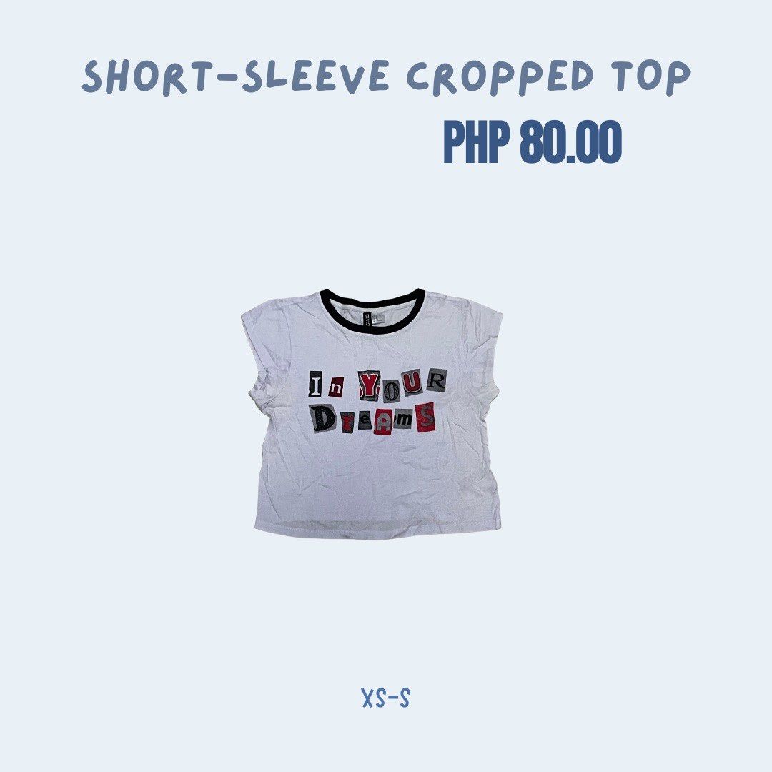 random tops pt. 2 (Category: Blouses) located in Quezon City. Submitted by reenorshayn (Listing ID 1470912148, Image 1). Description: selling my bnew & pre-loved clothes for only PHP 50.00 to PHP 100.00!! sizes and prizes are already indicated in each photo. ——— • ——— • ——— 💰: gcash/maya/bank transfer 📦: sdd, j&t, meet up (pup main, teresa st., pureza station).