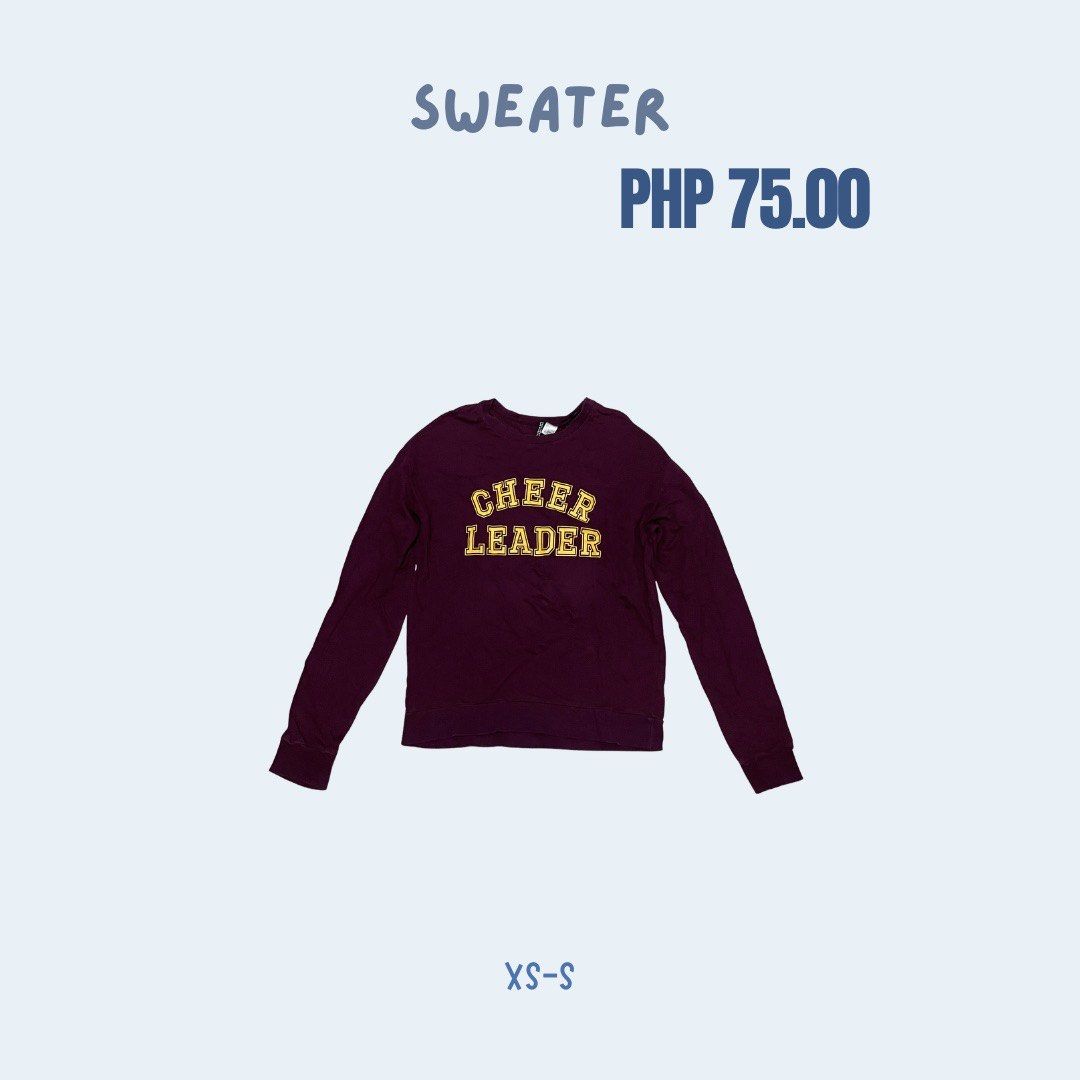 random tops pt. 2 (Category: Blouses) located in Quezon City. Submitted by reenorshayn (Listing ID 1470912148, Image 3). Description: selling my bnew & pre-loved clothes for only PHP 50.00 to PHP 100.00!! sizes and prizes are already indicated in each photo. ——— • ——— • ——— 💰: gcash/maya/bank transfer 📦: sdd, j&t, meet up (pup main, teresa st., pureza station).