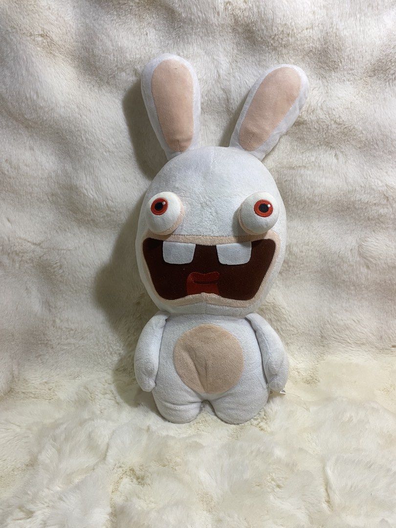 Raving Rabbids plush (Category: Plushies & Soft Toys) located in Kalibo. Submitted by ollie_stuffshop (Listing ID 1470753297, Image 1). Description: 43cm x 17cm Before you send your inquiries: ❗️Last Price is already posted ❗️Manage your expectations, WYSIWYG ❗️May need washing ❗️Dropoff is every Wednesday & Sunday.