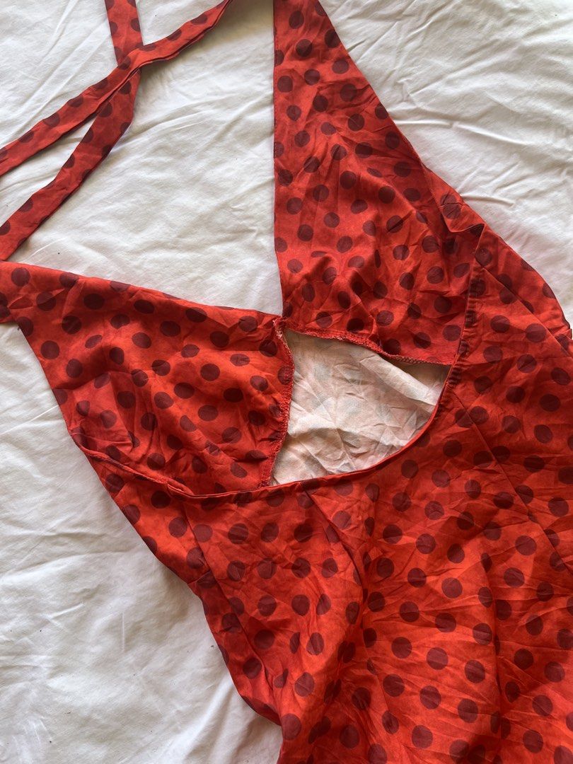 Red Polka Dot Halter Backless Dress (Category: Dresses) located in Pagadian. Submitted by primserenity (Listing ID 1470763471, Image 2). Description: .