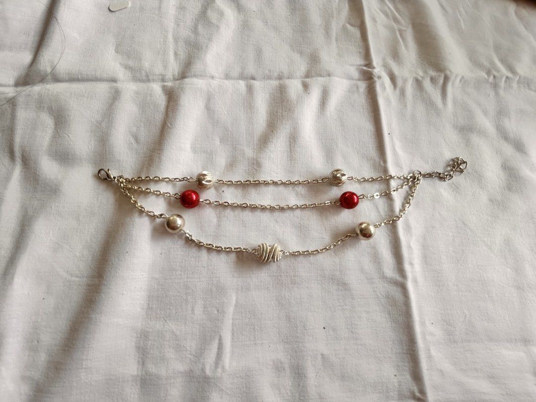 Red Silver Ball Bracelet Christmas (Category: Bracelets) located in Pinamalayan. Submitted by _dragonfly (Listing ID 1470774886, Image 1). Description: .