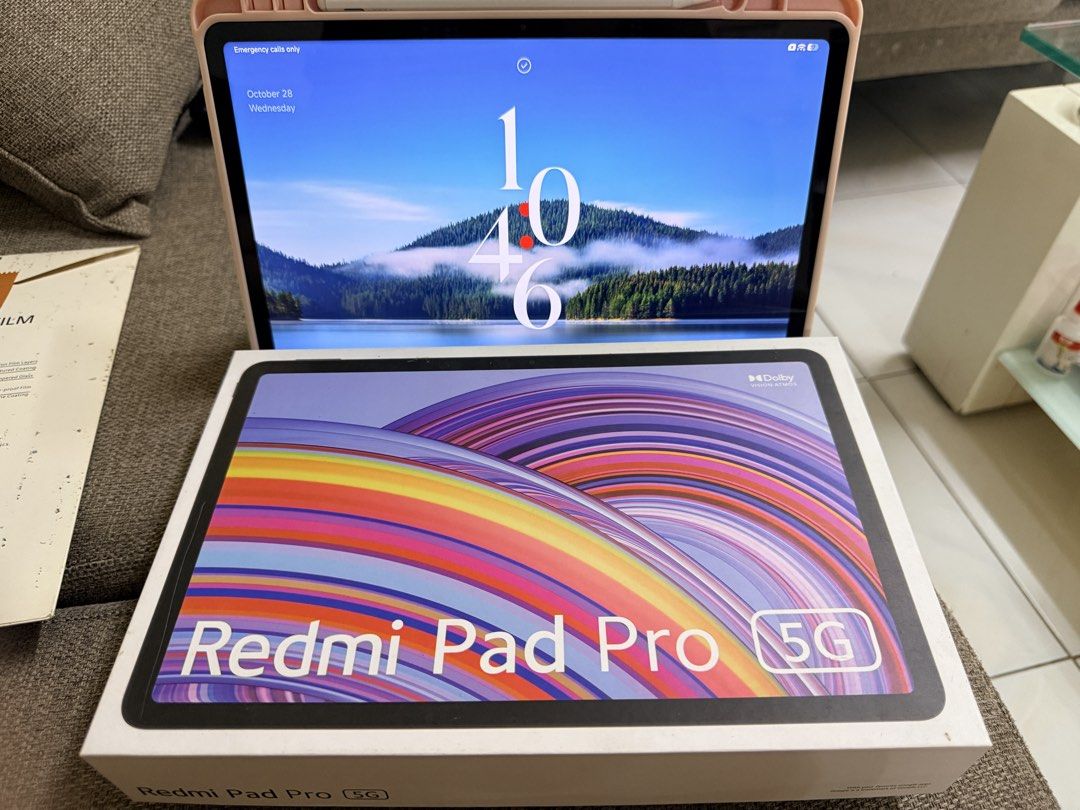 Redmi Pad Pro 5G (Category: Laptops & Notebooks) located in Marikina City. Submitted by anndergroundmarket (Listing ID 1470761747, Image 3). Description: Redmi Pad Pro 5g No noticeable scratches Good as new With box Charger and adapter 8gb Ram 128gb Rom RFS: looking for a mini tablet .