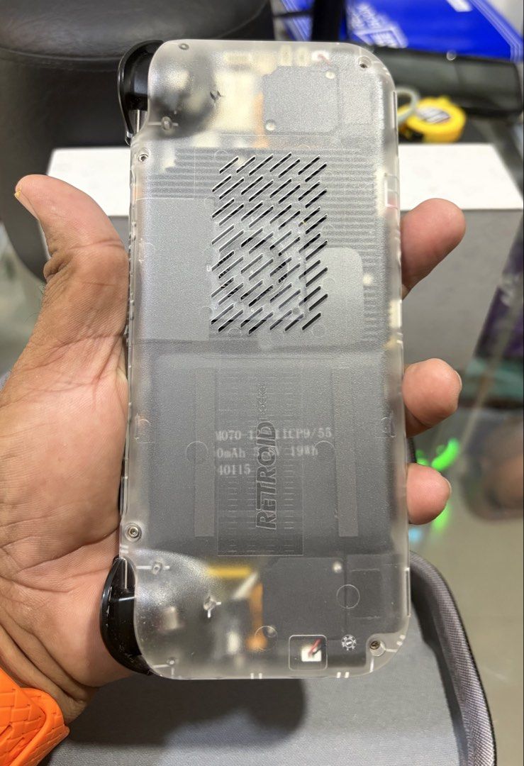 Retroid Pocket 4 Pro (Category: Others) located in Pinamalayan. Submitted by danilotubero08 (Listing ID 1470872061, Image 3). Description: Core Specifications • Processor (CPU): MediaTek Dimensity 1100 (4 x Cortex-A78 at 2.6 GHz + 4 x Cortex-A55 at 2.0 GHz) • Graphics (GPU): Mali-G77 MC9 at 836 MHz • Memory (RAM): 8GB LPDDR4x • Storage: 128GB UFS 3.1 + MicroSD (TF) card slot • Operating System: Android 13 • Display: 4.7-inch IPS touchscreen, 750 