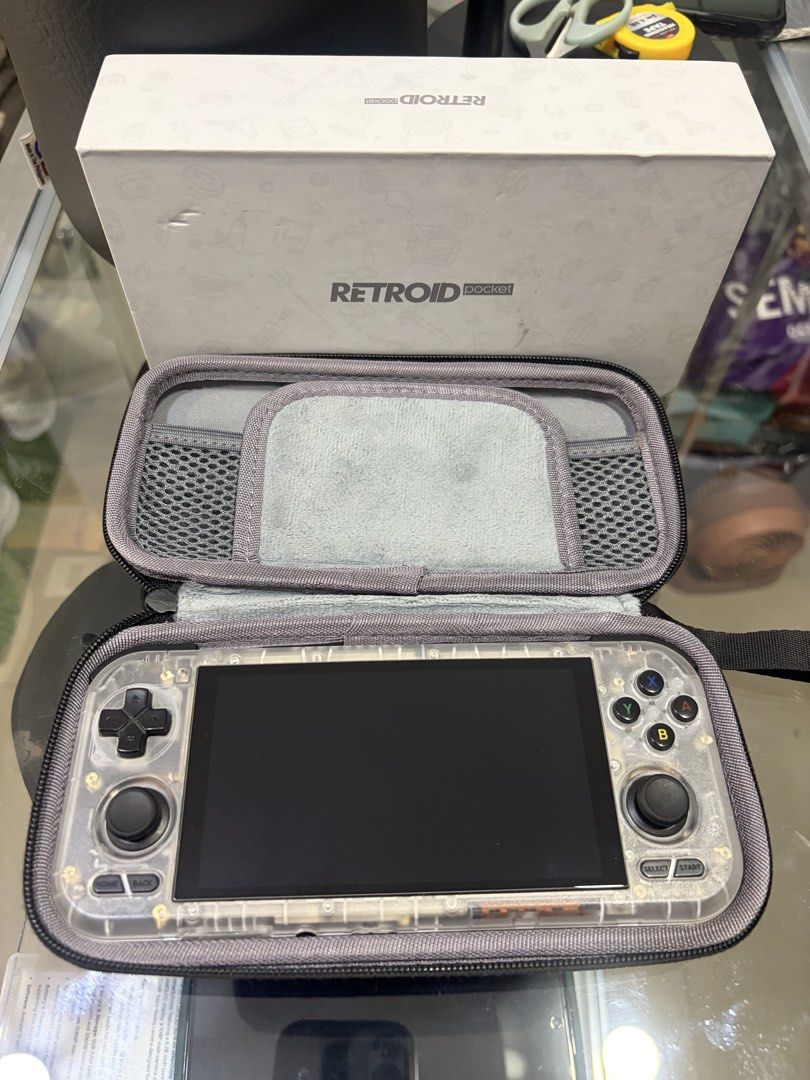 Retroid Pocket 4 Pro (Category: Others) located in Pinamalayan. Submitted by danilotubero08 (Listing ID 1470872061, Image 1). Description: Core Specifications • Processor (CPU): MediaTek Dimensity 1100 (4 x Cortex-A78 at 2.6 GHz + 4 x Cortex-A55 at 2.0 GHz) • Graphics (GPU): Mali-G77 MC9 at 836 MHz • Memory (RAM): 8GB LPDDR4x • Storage: 128GB UFS 3.1 + MicroSD (TF) card slot • Operating System: Android 13 • Display: 4.7-inch IPS touchscreen, 750 