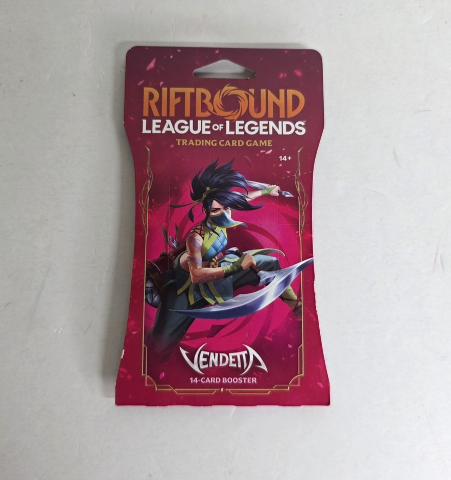 Riftbound League of Legends TCG Vendetta Sleeved Booster Pack Akali ...
