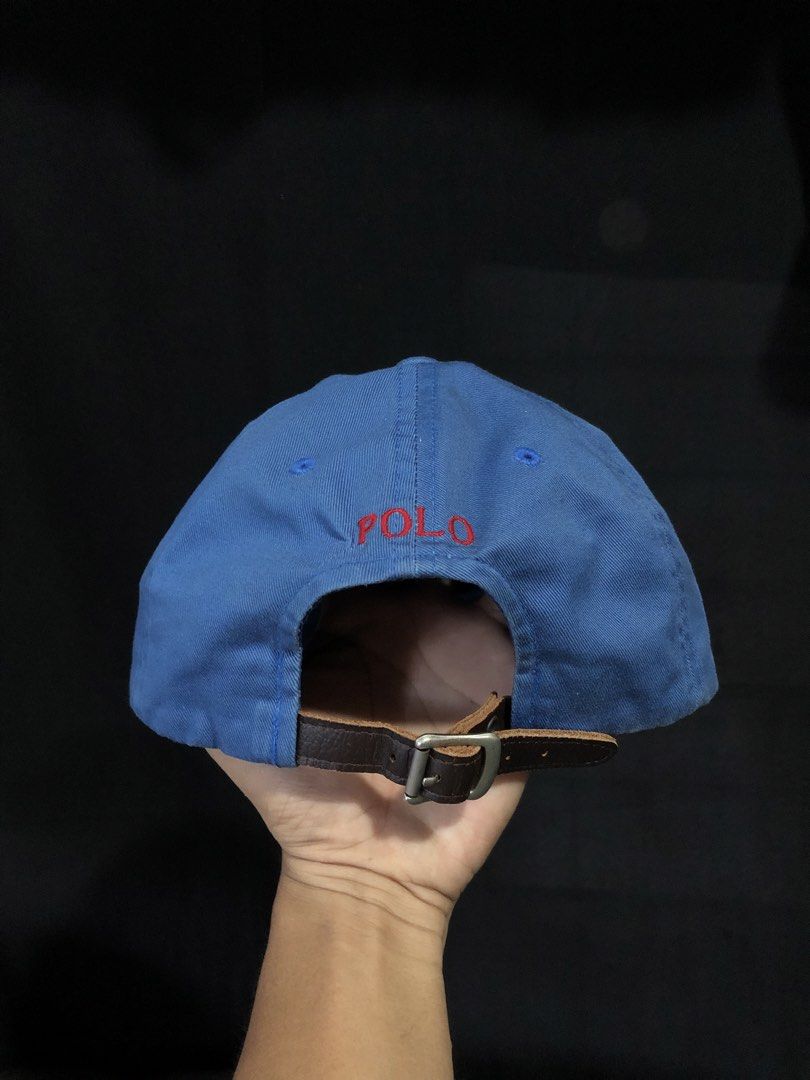 RL cap leather snap (Category: Caps & Hats) located in Dipolog. Submitted by sellgoodsitem_2k23 (Listing ID 1470754927, Image 3). Description: Goodcondition Colorrate:9.2/10 Needwash.