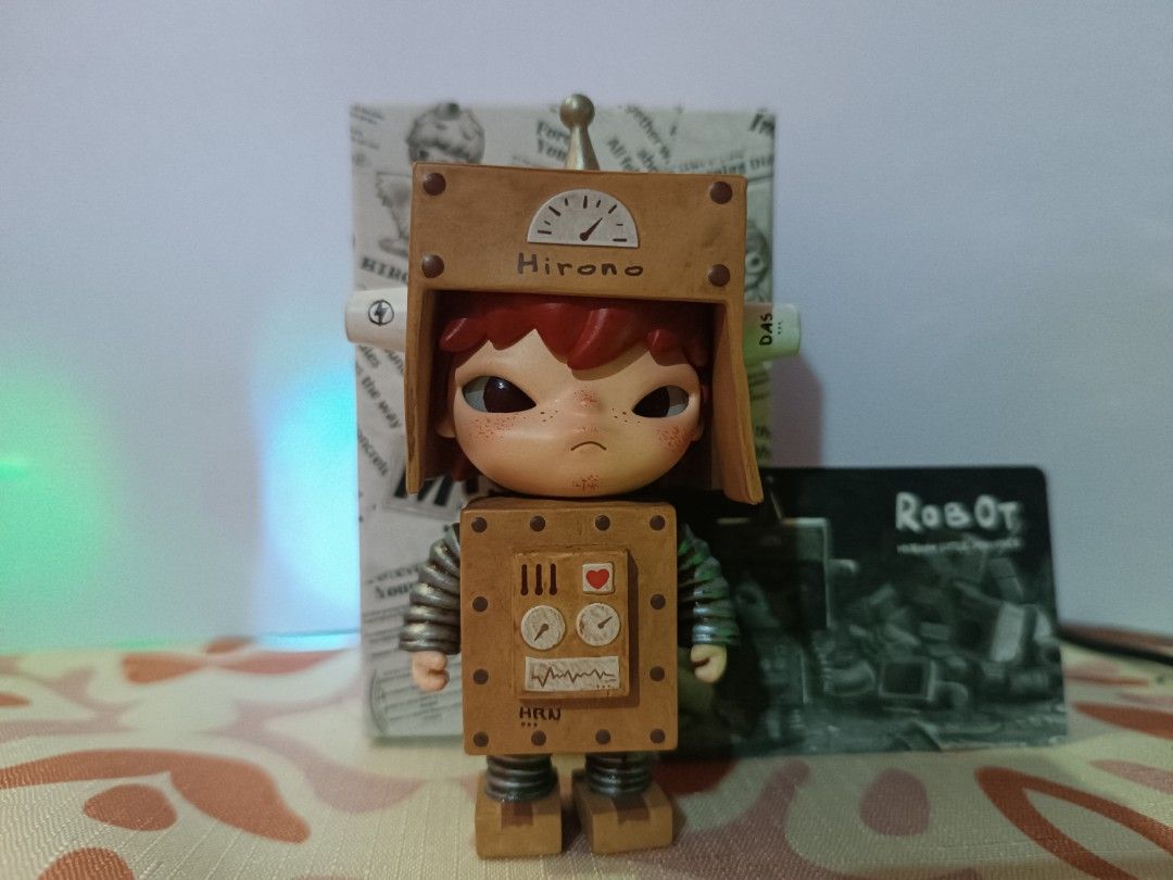 Robot - Little Mischief | Hirono (Category: Designer & Blind Box Toys) located in Magalang. Submitted by jules.diz (Listing ID 1470886998, Image 1). Description: QUITTING SALE !! MINT CONDITION, DISPLAYED ON BOX WITH SILICA GEL COMPLETE BOX, FOIL, CARD DM FOR MORE INFO.